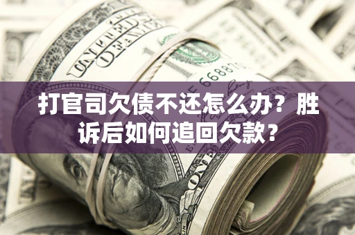 武汉打官司欠债不还怎么办？胜诉后如何追回欠款？