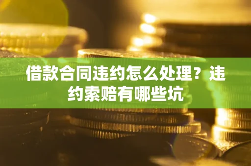 武汉借款合同违约怎么处理？违约索赔有哪些坑