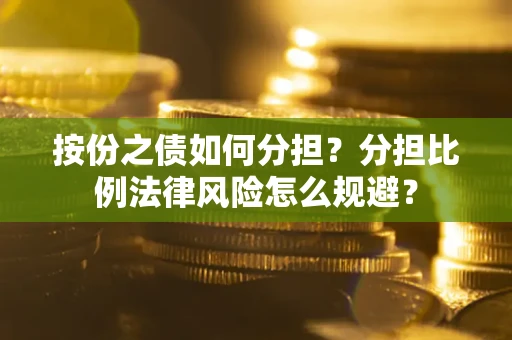 武汉按份之债如何分担？分担比例法律风险怎么规避？