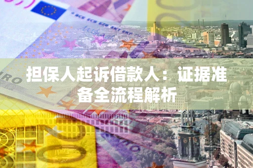 武汉担保人起诉借款人：证据准备全流程解析
