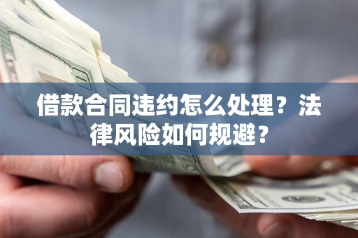 武汉借款合同违约怎么处理？法律风险如何规避？