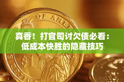 武汉真香！打官司讨欠债必看：低成本快胜的隐藏技巧