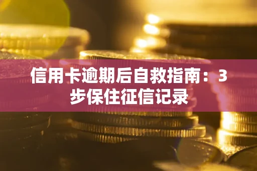 武汉信用卡逾期后自救指南：3步保住征信记录