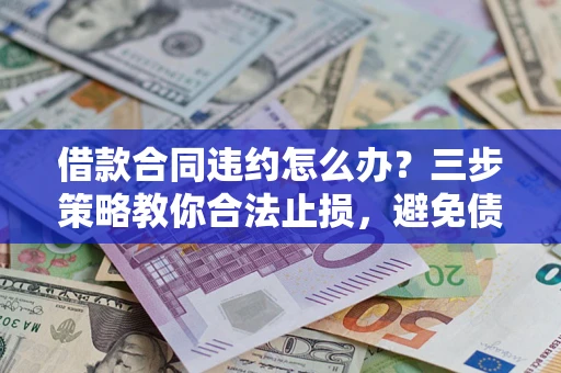 武汉借款合同违约怎么办？三步策略教你合法止损，避免债务危机升级