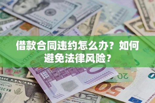 武汉借款合同违约怎么办？如何避免法律风险？