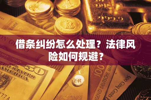 武汉借条纠纷怎么处理？法律风险如何规避？