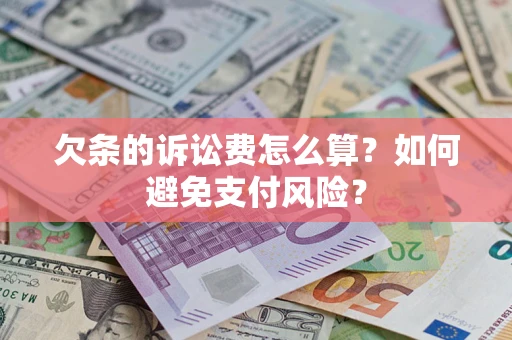 武汉欠条的诉讼费怎么算？如何避免支付风险？