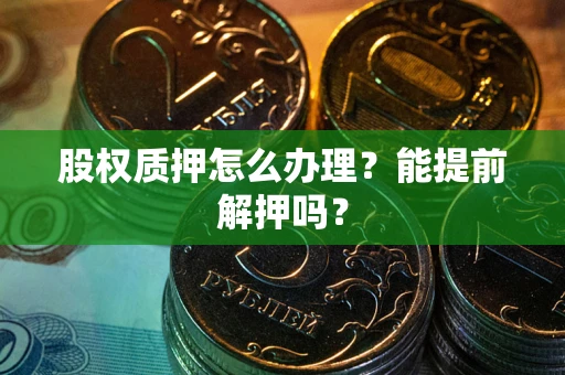 武汉股权质押怎么办理？能提前解押吗？
