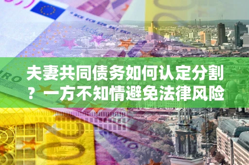 武汉夫妻共同债务如何认定分割？一方不知情避免法律风险必看！